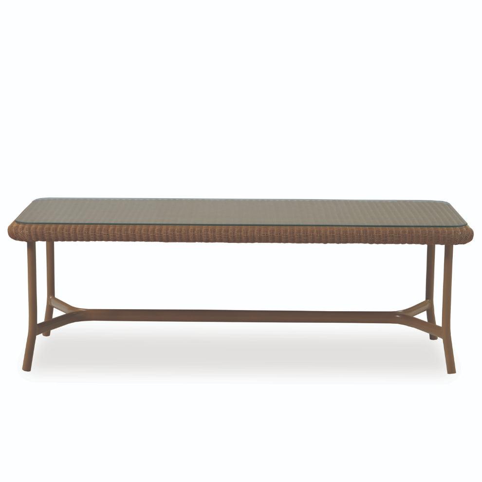 Solstice Outdoor Rectangle Coffee Table Patio Furniture Outdoor Side Tables LOOMLAN By Lloyd Flanders