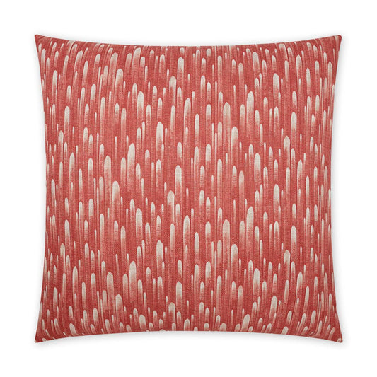 D.V. Kap Space Coral Abstract Red Large Throw Pillow Insert