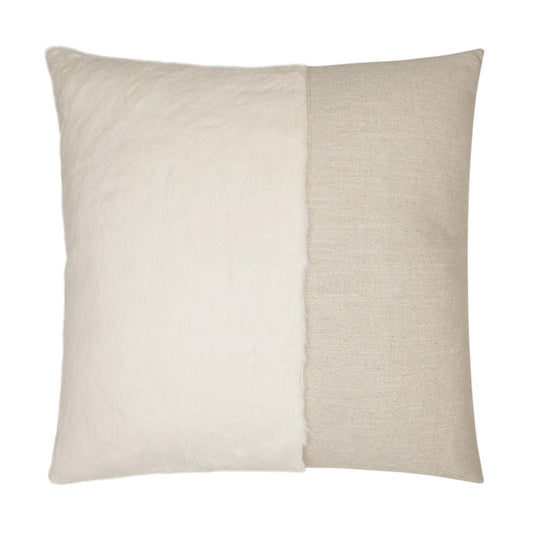 D.V. Kap St. Moritz Cream Faux Fur Large Throw Pillow Insert