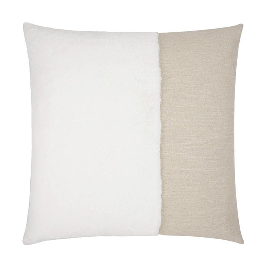 D.V. Kap St. Moritz Swan Faux Fur White Large Throw Pillow