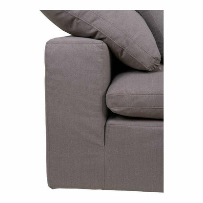 Stain Resistant Performance Fabric Grey Modular Corner Chair Modular Components LOOMLAN By Moe's Home