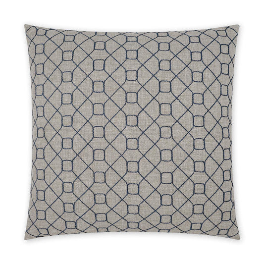 D.V. Kap Stornoway Blue Geometric Blue Large Throw Pillow Insert
