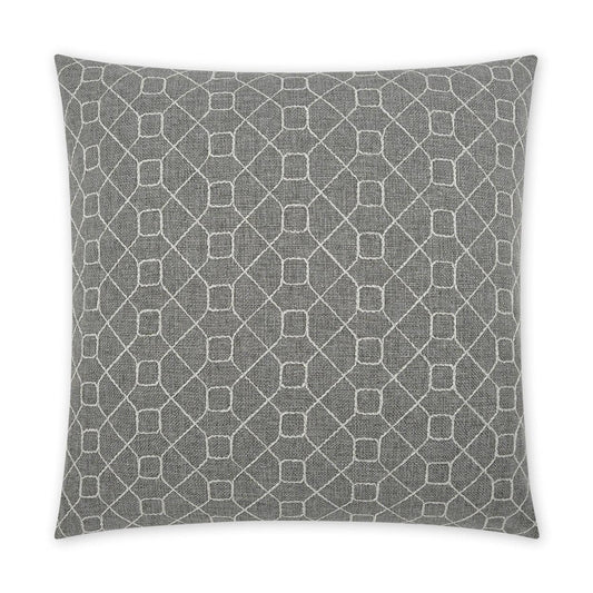 D.V. Kap Stornoway Grey Geometric Grey Large Throw Pillow Insert