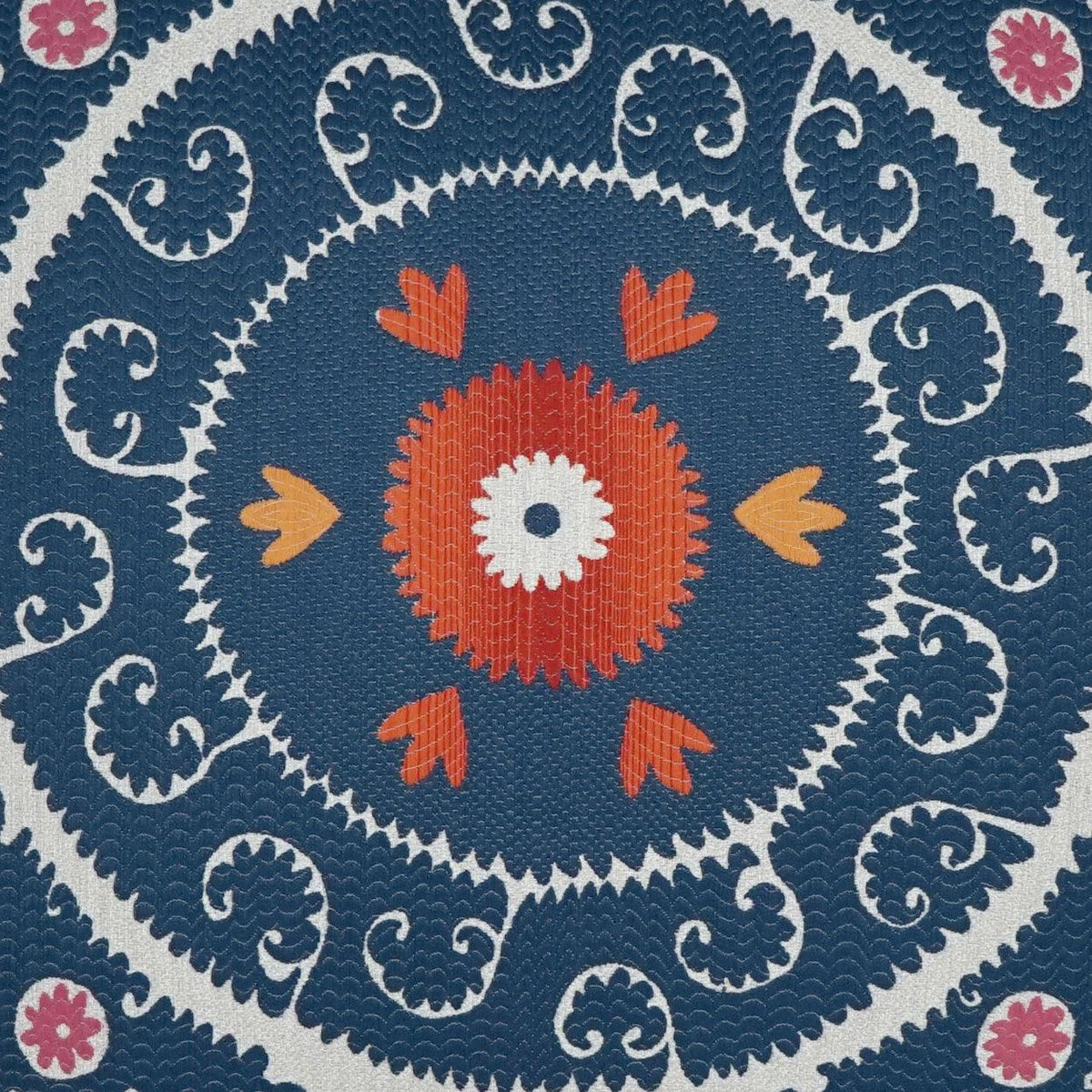 D.V. Kap Suzandozi Denim Global Blue Large Throw Pillow Insert