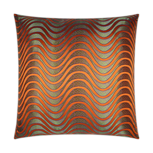 D.V. Kap Swell Abstract Orange Large Throw Pillow Insert