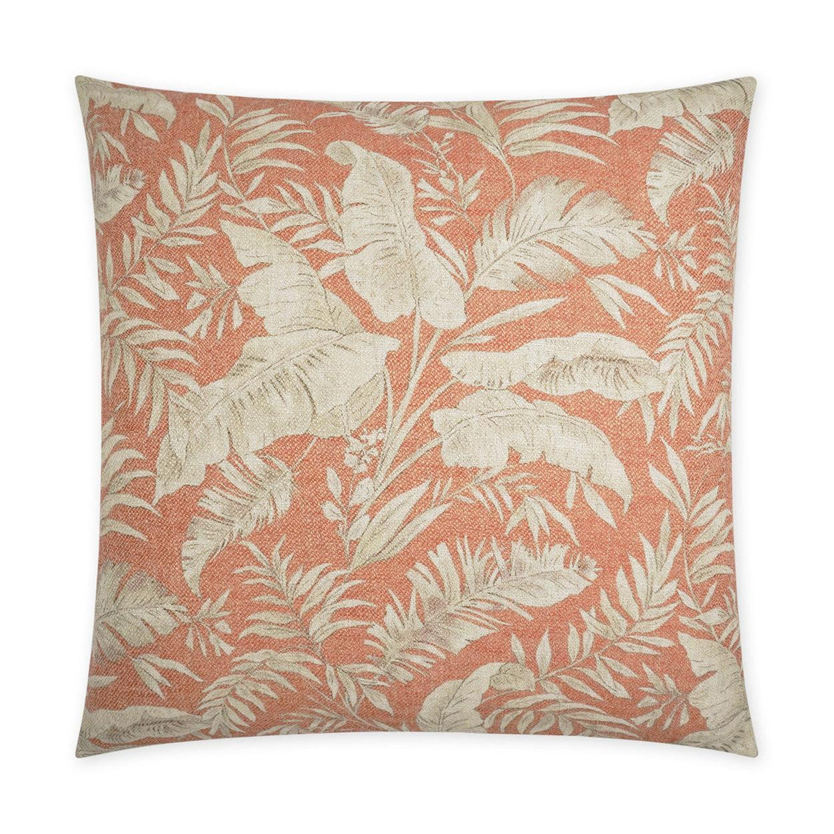 D.V. Kap Taranto Coral Floral Salmon Large Throw Pillow Insert