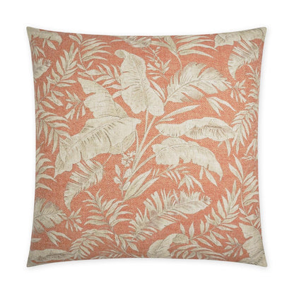 D.V. Kap Taranto Coral Floral Salmon Large Throw Pillow Insert
