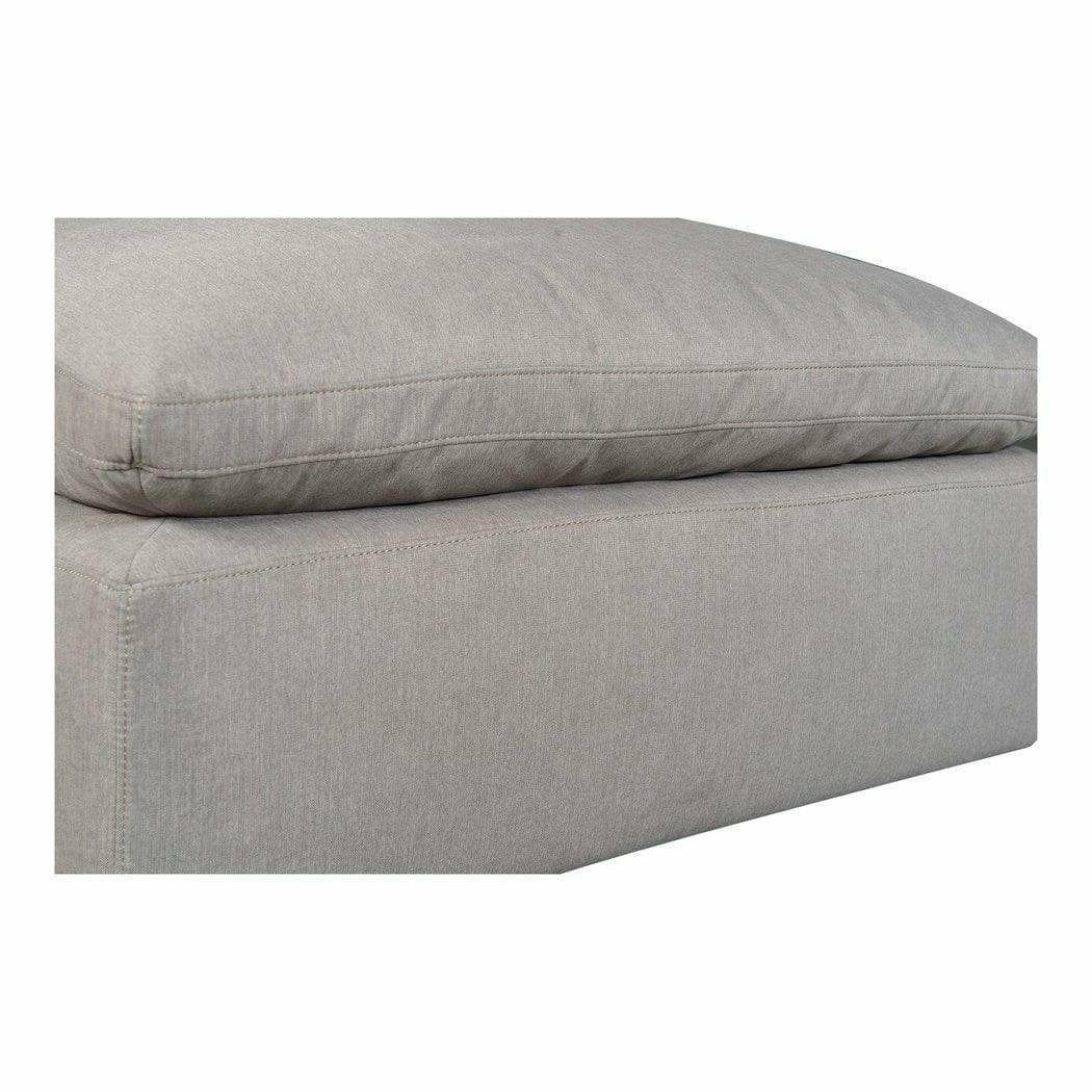 Terra Condo Grey Stain Resistant Performance Modular Ottoman Modular Components LOOMLAN By Moe's Home