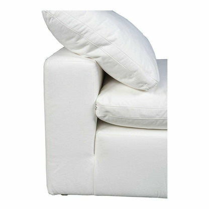 Terra Condo White Stain Resistant Performance Modular Slipper Chair Modular Components LOOMLAN By Moe's Home