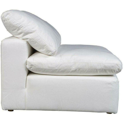 Terra Condo White Stain Resistant Performance Modular Slipper Chair Modular Components LOOMLAN By Moe's Home