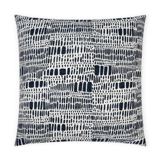 D.V. Kap Tesota Navy Large Throw Pillow With Insert