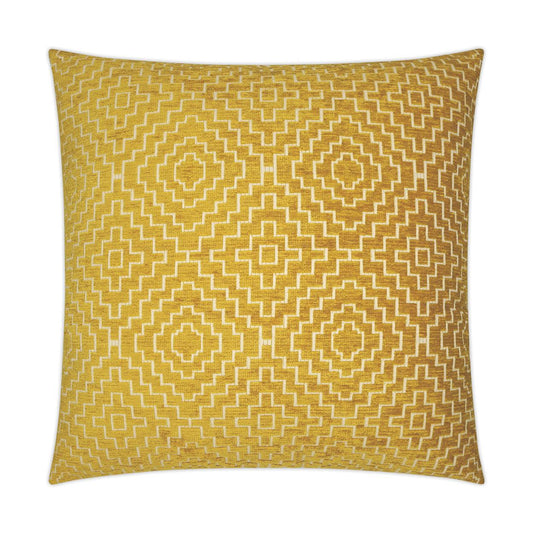 D.V. Kap Tile Curry Global Yellow Large Throw Pillow Insert