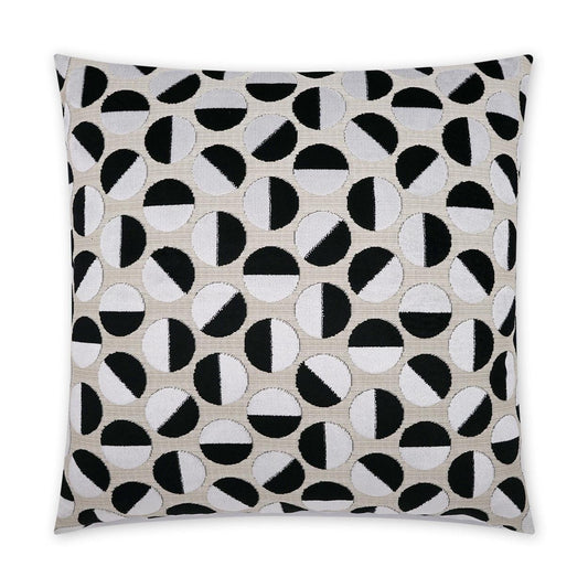 D.V. Kap Tilt Circular Dots Black Large Throw Pillow Insert