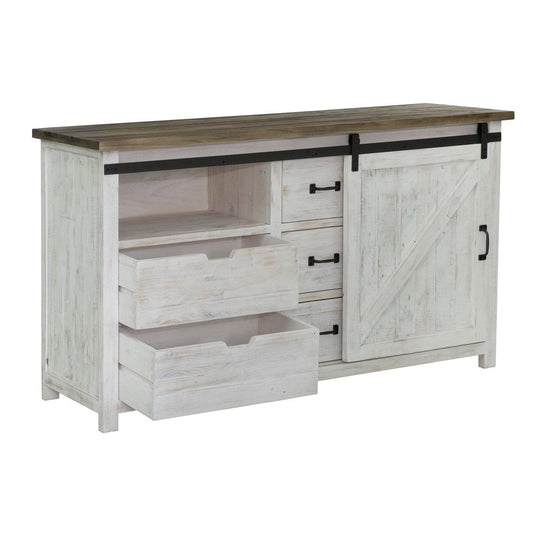 LH Home Reclaimed Wood Two Tone Provence 3 Drawer Dresser