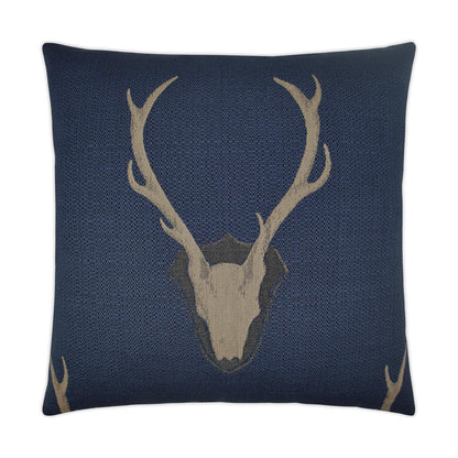Uncle Buck Navy Large Throw Pillow With Insert Throw Pillows LOOMLAN By D.V. Kap