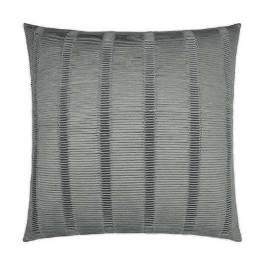 D.V. Kap Upstate Silver Textured Grey Silver Large Throw Pillow