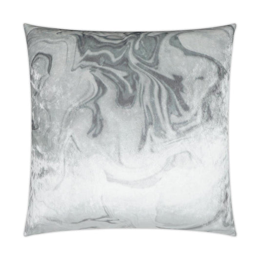D.V. Kap Ural Haze Abstract White Large Throw Pillow Insert
