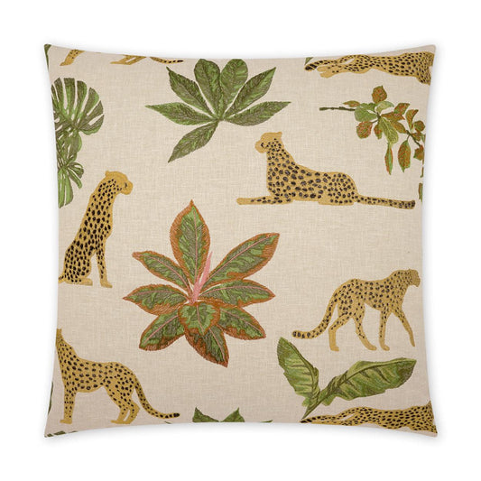 D.V. Kap Verdant Animal Tan Taupe Large Throw Pillow Insert