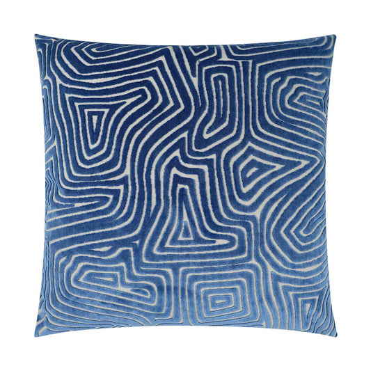 D.V. Kap Vertigo Blue Abstract Blue Large Throw Pillow Insert