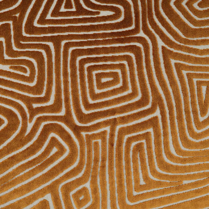 Vertigo Rust Abstract Copper Large Throw Pillow With Insert Throw Pillows LOOMLAN By D.V. Kap