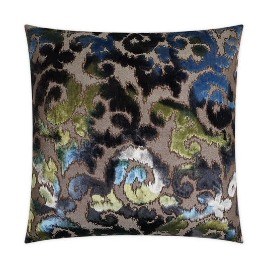 D.V. Kap Vicenza Green Blue Navy Large Throw Pillow Insert
