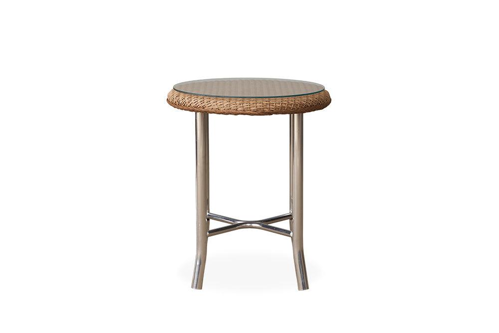 Weekend Retreat 20" Round End Table Outdoor Side Tables LOOMLAN By Lloyd Flanders