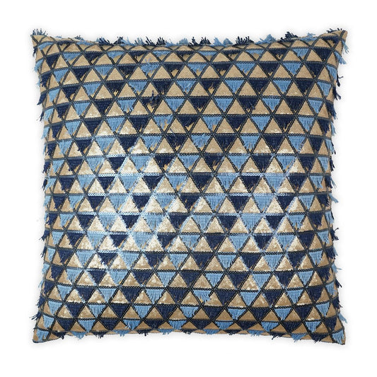D.V. Kap Wink Glam Textured Blue Large Throw Pillow Insert