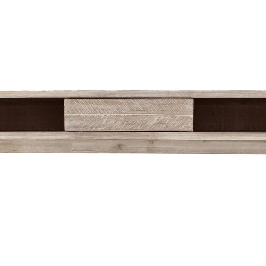 LH Home Wood  Wood Base Color Slim Console Sofa Table Shelves