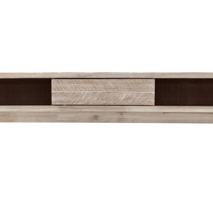 LH Home Wood  Wood Base Color Slim Console Sofa Table Shelves