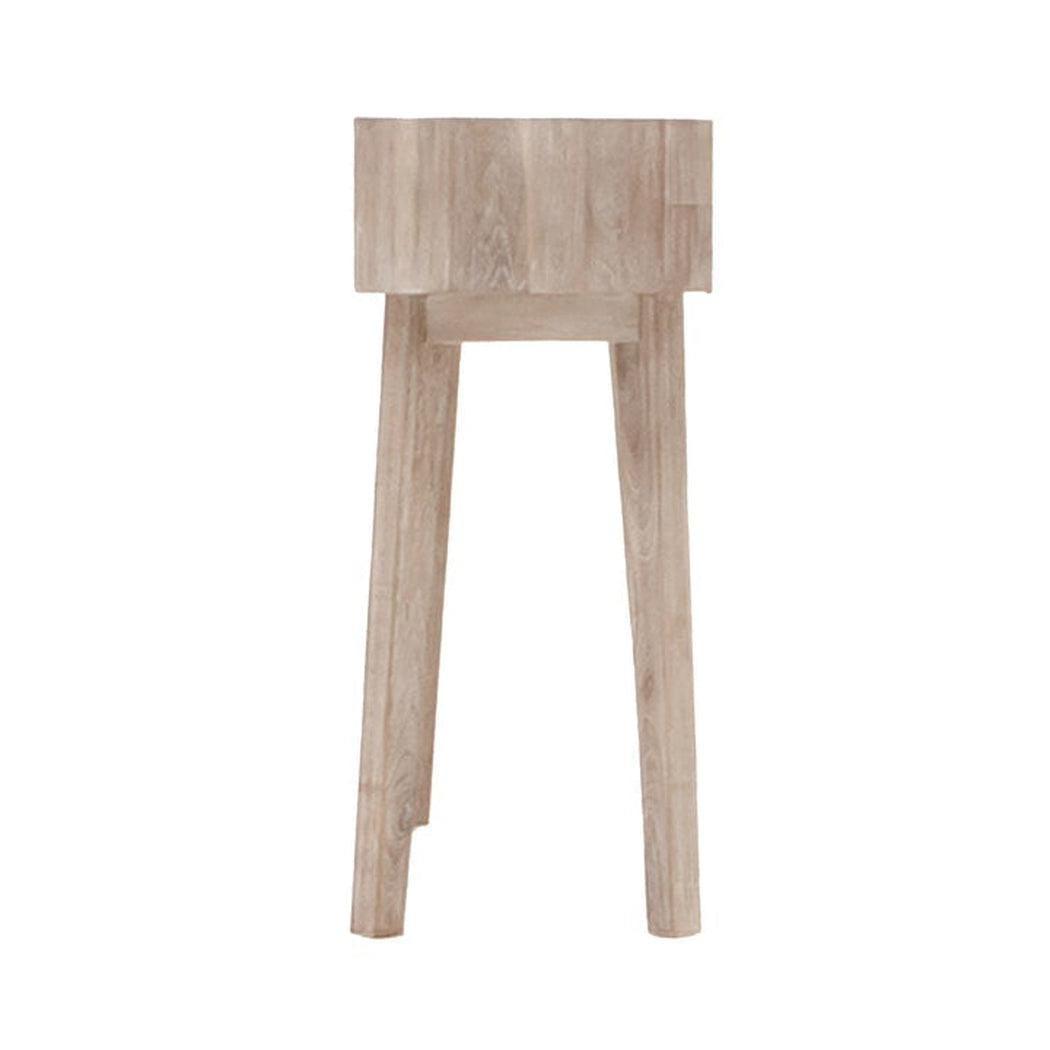 LH Home Wood  Wood Base Color Slim Console Sofa Table Shelves