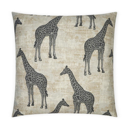 D.V. Kap Zarafa Animal Tan Taupe Large Throw Pillow Insert